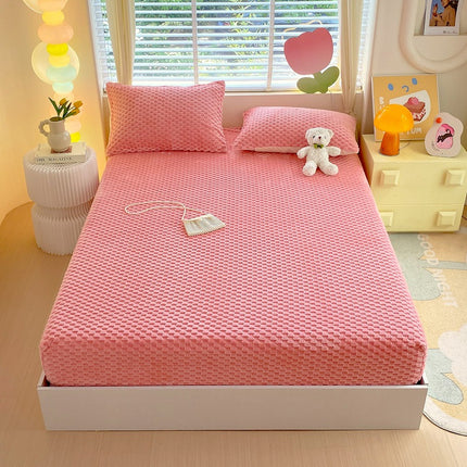 Velvet Fitted Sheet | Soft Milk Fibre Mattress Cover