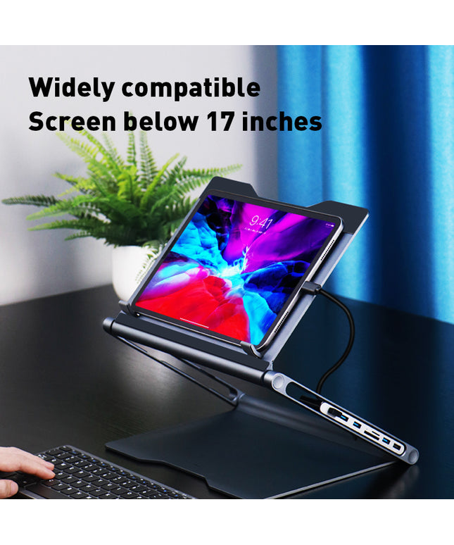 💻 Laptop Stand with 8-in-1 Docking Station – Elevate Your Workspace