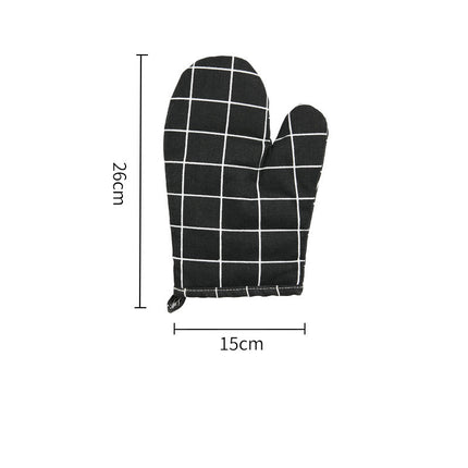Waterproof & Oil Repellent Cotton Kitchen Apron and Oven Gloves – Yellow or Monochrome | Sold Separately or as a Set
