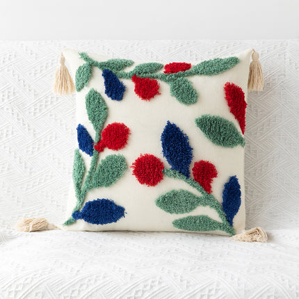 Bohemian Tufted Cushion Cover | Geometric Tassel Pillow