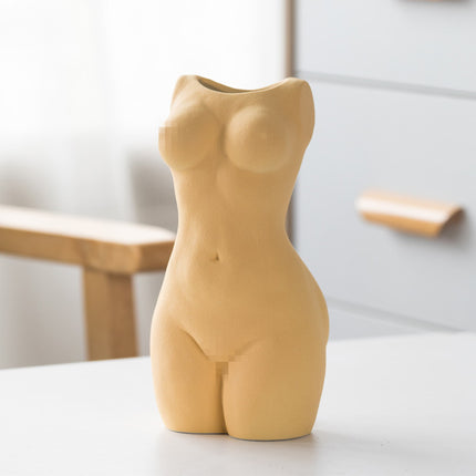 Female Form Ceramic Vase | Sculptural Decorative Home Décor