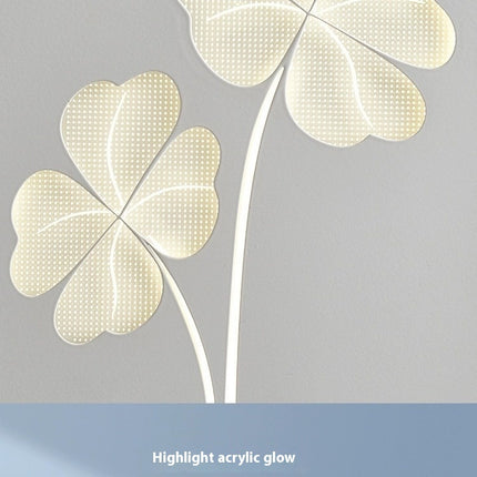 Modern Acrylic Wall Light – LED Tricolour Lamp in Pink or White (Clover, Ginkgo, Love Designs)
