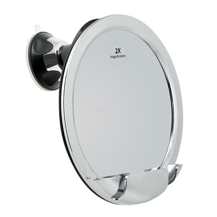 Anti-Fog Suction Cup Vanity Mirror — 2X Magnification 🪞✨