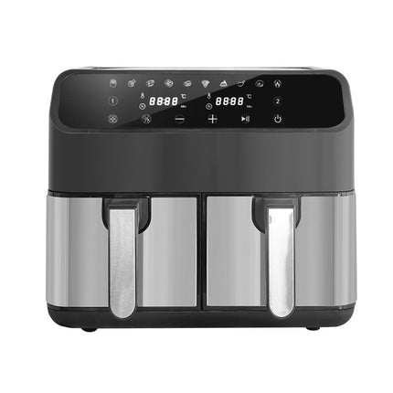 8L Stainless Steel Double Pot Air Fryer – Multi-Functional, Touchscreen