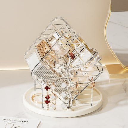 360 Rotating Makeup Organiser Luxury Cosmetic Storage Box