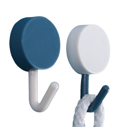 Plastic Kitchen Bathroom Hook Punch-free Hook Power Post Seamless Behind The Door Wall Coat And Hat Hook Self-adhesive Hook