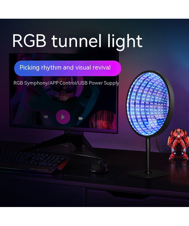 Creative Tunnel Multi-layer Led Mirror Ambience Light