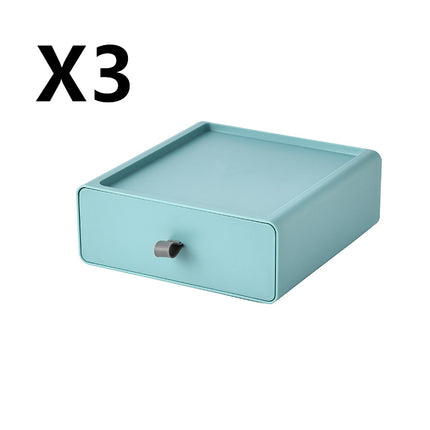 Stackable Storage Drawer Boxes Desk Makeup Organiser Set