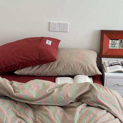 Nordic Striped Bedding Set | Cotton Instagram Style Duvet Cover