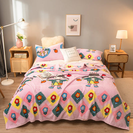 Summer coral fleece blanket thin spring and autumn flannel blanket – Trendy & Practical for Daily Living