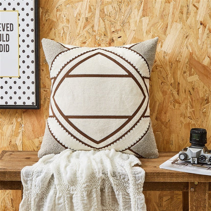 Geometric Embroidered Cushion Covers - 29 Designs | Modern Nordic Pillowcases