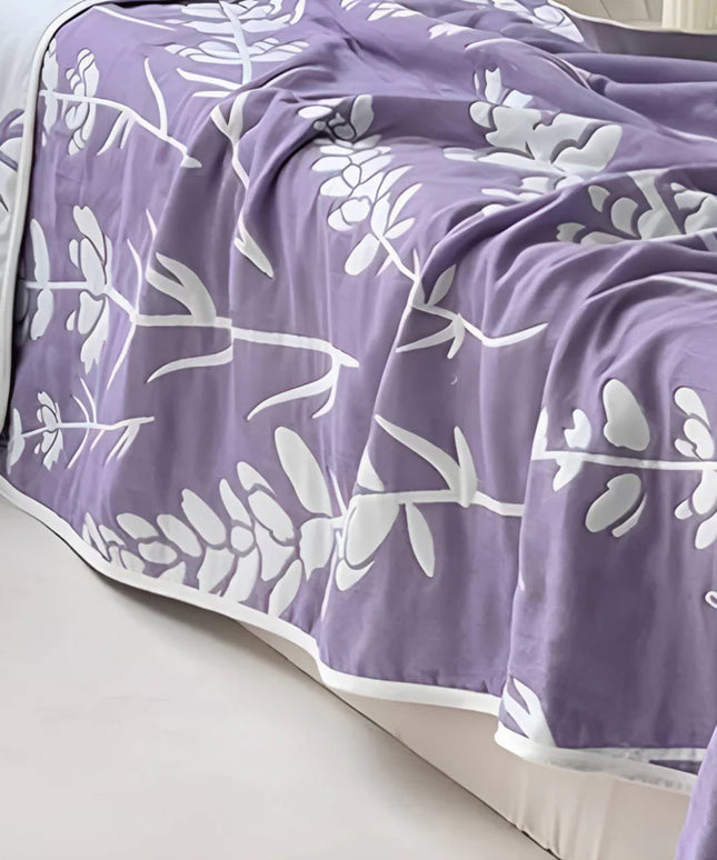 Cotton Gauze Blanket | 6 Layer Reversible Summer Quilt