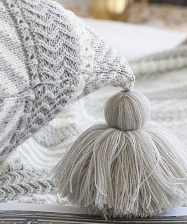 Monochrome Bohemian Embroidered Cushions