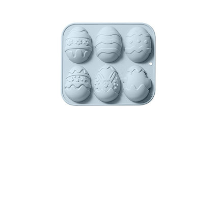 Easter Eggs Silicone Mould 🐣 – 6-Piece, Pink or Blue