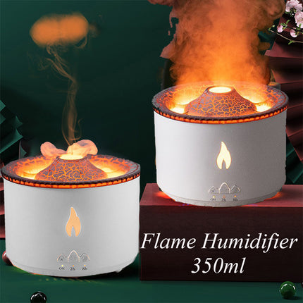 New creative ultrasonic essential oil humidifier volcano aromatherapy machine spray jellyfish air flame humidifier diffuser – Trendy & Practical for Daily Living