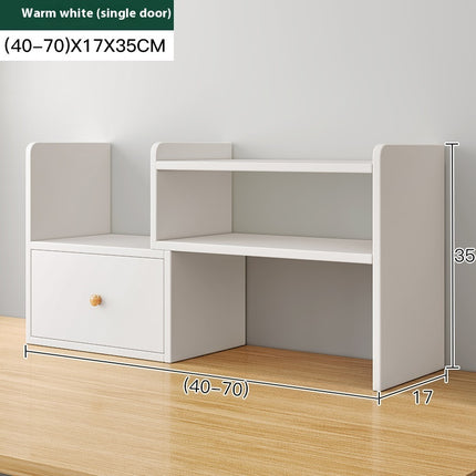 Adjustable Desktop Bookshelf Retractable Desk Organiser