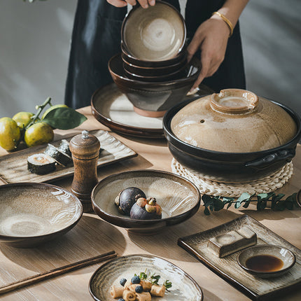 Household Purple Sand Kiln Turned Into Dishes Set