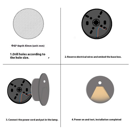 Circular Aluminium Waterproof LED Light – Motion Sensor or Switch | 3000K & 4000K