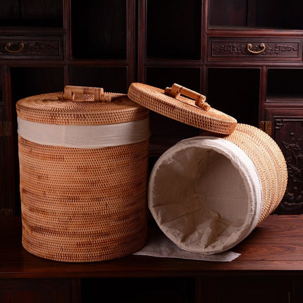Vietnamese Rattan Woven Laundry & Storage Basket