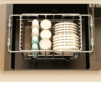 Stainless Steel Telescopic Sink Drying Rack 🧽 – 6 Sizes