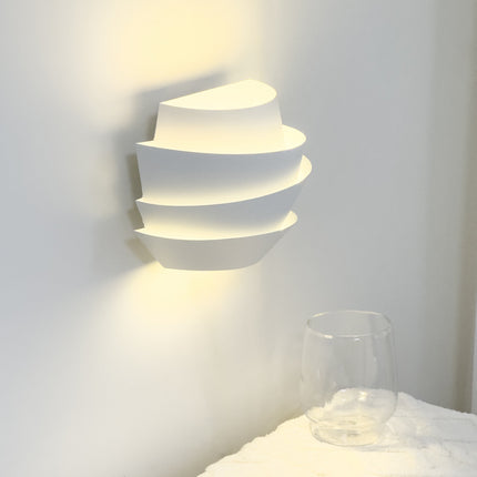 Abstract Pine Cone Modern Minimalist Wall Light – White Decorative Lamp