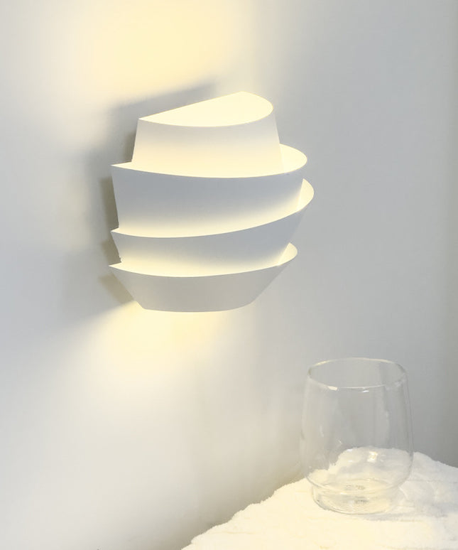 Abstract Pine Cone Modern Minimalist Wall Light – White Decorative Lamp
