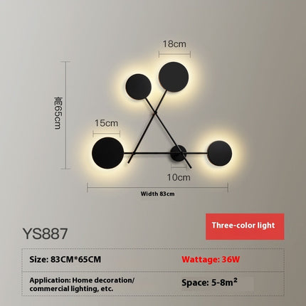Creative Wall Lamp – Interlocking Disc Modern LED Design | Ikeame