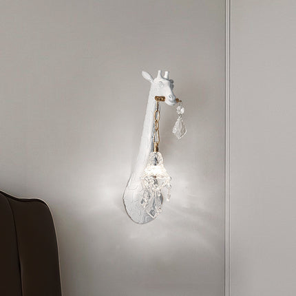 Giraffe Head Wall Lamp – Creative Resin Glass Lighting | Ikeame