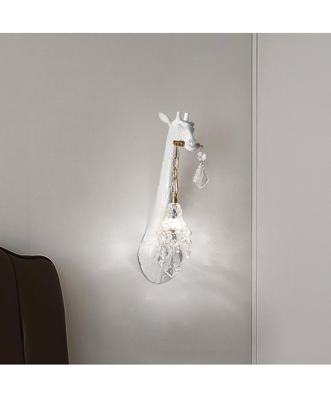 Giraffe Head Wall Lamp – Creative Resin Glass Lighting | Ikeame
