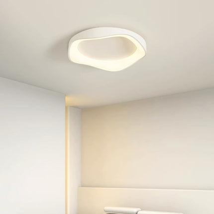 Macaron Ceiling LED Light – Modern Round Wave Design (42cm / 52cm, 3 Colours)