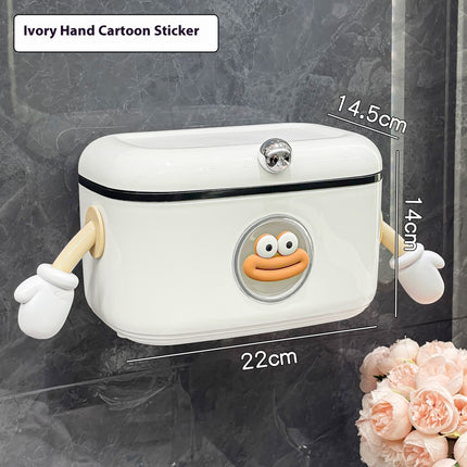Tissue Box Home Bathroom Wall-mounted Punch-free