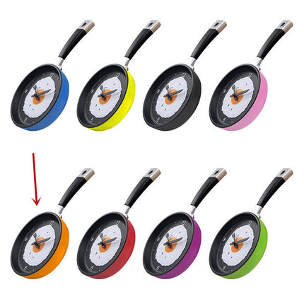 Fried Egg Wall Clock – 14 Inch Resin & Silicone | Battery Powered | 7 Colours