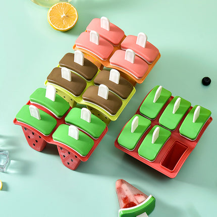 DIY Fruit Ice Lolly Moulds | 4 Grid Ice Cream Mould