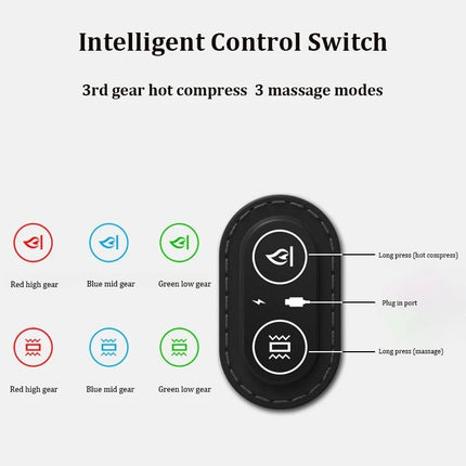 Heated Office Chair Cushion with Lumbar Support and Massage