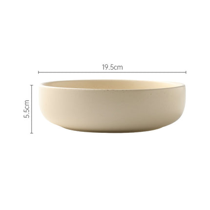 Household Plate Soup Bowl Ceramic Tableware Set