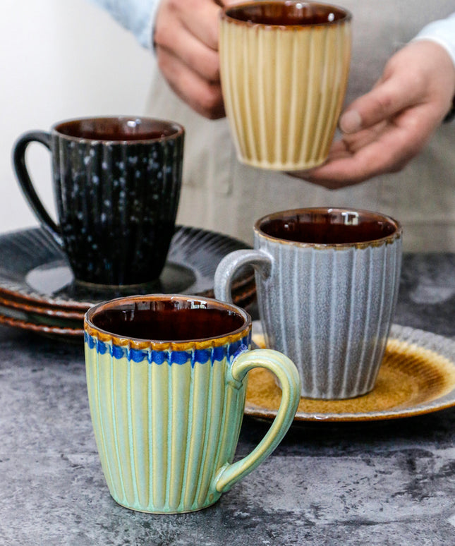 Yellow Ridgeline Ceramic Plates & Bowls 🌞 – Plates and Bowls