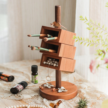 ✨ Solid Wood Inclined Pen Holder – Crafted Simplicity, Elevated Design