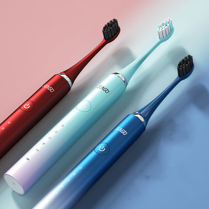 Rechargeable Electric Toothbrush with 5 Modes – 4 Brush Heads &a Travel Case