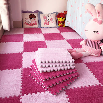 Interlocking Plush Floor Mats | Soft Foam Tiles for Home