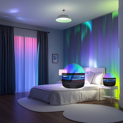Ripple LED Projection Night Lamp – Northern Lights & Water Effect