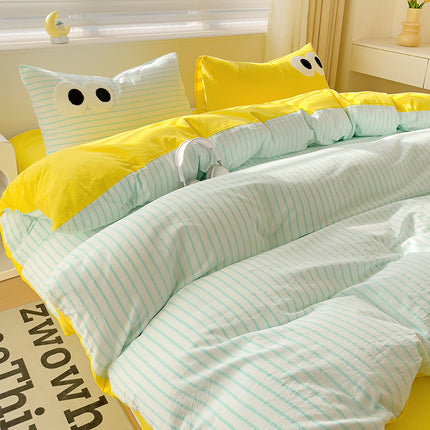 Big Eyes Bedding Set | Funny Cartoon Duvet Cover 👀