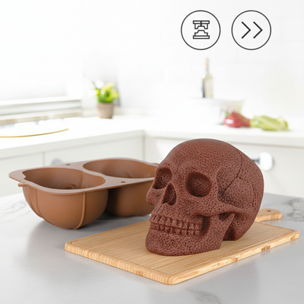Silicone Skull Shaped Baking Mold – Cake, Chocolate, Jelly | Ikeame