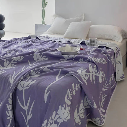 Cotton Gauze Blanket | 6 Layer Reversible Summer Quilt