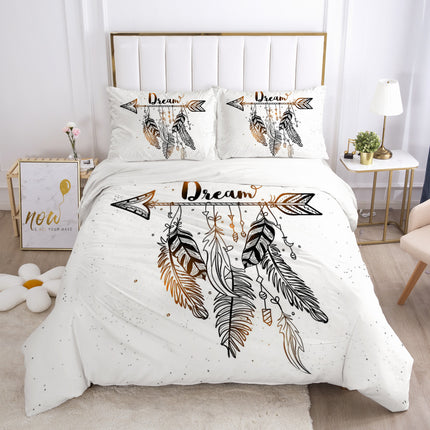 3D Printed Bedding Set | Dreamcatcher & Feather Duvet Cover