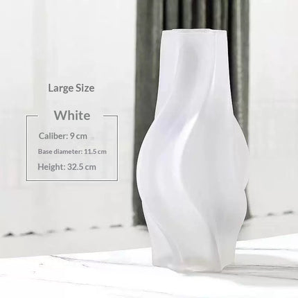Creative Colored Frosted Glass Vase