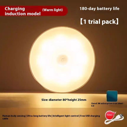 Rechargeable Round LED Wall Lights – Motion Sensor | Long Battery Life
