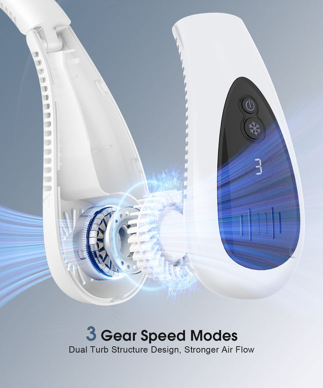 Cooling USB Neck Fan | Rechargeable Hands-Free Portable Fan