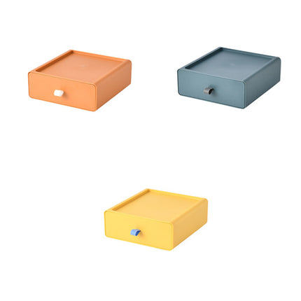 Stackable Storage Drawer Boxes Desk Makeup Organiser Set