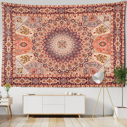 Boho Tapestry Wall Hanging | Retro Illustration Decor