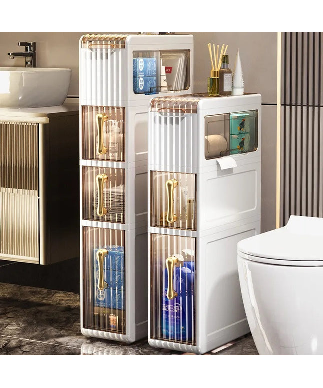 Light Luxury Bathroom Cabinet Storage Rack